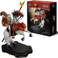 „Pantasy Warrior Knight“ konstruktoriaus kaladėlės, riteris ant žirgo su kilnojamaisiais priedais, 905 detalės