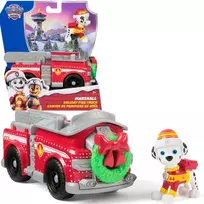 „Paw Patrol“ šventinė transporto priemonė su Marshallo ugniagesių automobilio figūrėle