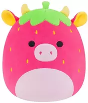 SQUISHMALLOWS Pliušinis žaislas - Braškinė karvytė, 30 cm