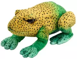 Beppe Pliušinis žaislas - žaliai geltona varlė, 13 cm