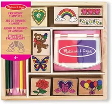 Dėlionė MELISSA & DOUG žaidimų rinkinys „Draugystės“ antspaudų rinkinys