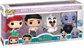 FUNKO POP! Vinilinių figūrėlių rinkinys: Disney - Undinėlė, ~8 cm (4 vnt.)