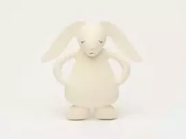 Moonie natūralaus kaučiuko kramtukas Bunny - Kreminis