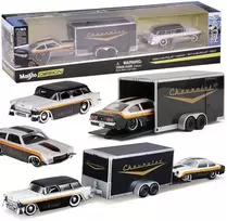 Jokomisiada Licencijuoti metaliniai automobiliai 1:64 – „Chevrolet Nomad 1955“ ir „Vega 1971