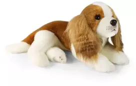 Rappa Eco-Friendly Pliušinis žaislas - Kavalieriaus karaliaus Karolio spanielis, 40 cm