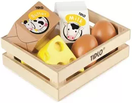 Rappa Tidlo medinė dėžė su pieno produktais