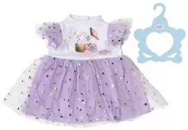 Zapf Violetinė sijonėlio suknelė 43 cm lėlei (Baby born)