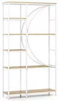 KNYGA Promotions Knygų lentyna, 6 aukštų pramoninė etagerė, 100x30x177 cm, ruda