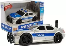 Lean Toys Policijos automobilis su šviesomis ir garsais, 1:20 mastelis