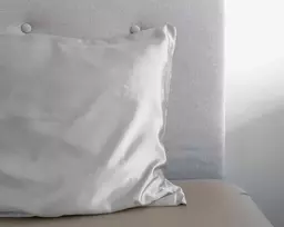 Dirbtinio šilko pagalvės užvalkalas Sleeptime Beauty Skin Care sidabrinės spalvos 60×70 cm