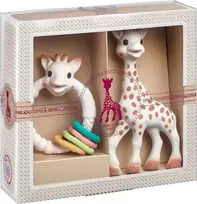 Sophie La Girafe VULLI SOPHIE LA GIRAFFE DOVANŲ RINKINYS SU KRAMTUKU-BARŠKUČIU