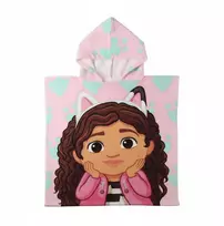 Rankšluostis CERDÁ Gabbys Dollhouse microfibre poncho beach towel
