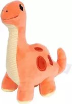 Small Foot Žavingas mielas oranžinis dinozauro formos pliušinis žaislas, 17 cm