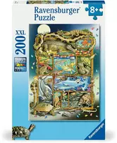 „Ravensburger“ dėlionė, 200 detalių, ropliai ant paveikslo rėmelio