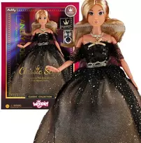 Lėlė Lili su ilga juoda suknele WOOPIE ROYAL 30 cm