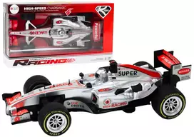 Lenktyninis sportinis automobilis su garso ir šviesos efektais, 1:9, sidabrinis