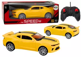 Sportinis automobilis su nuotolinio valdymo pultu RC 1:16, geltonas
