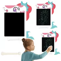 Rašymo/piešimo lenta LCD Vienaragis, balta
