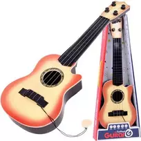 Vaikiška 4 stygų gitara su mediatoriumi, šviesi