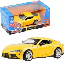 Metalinis automobilis Toyota GR Supra, geltonas
