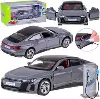 Žaislinis elektromobilis Audi RS e-tron GT Coupe su garso ir šviesos efektais, pilkas