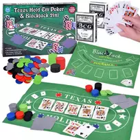 Kortų žaidimų rinkinys Pokeris ir „BlackJack“