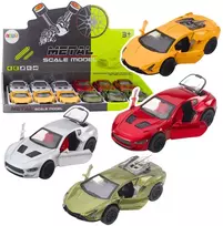 Metalinis sportinis automobilis su šviesos ir garso efektais (1 vnt.)