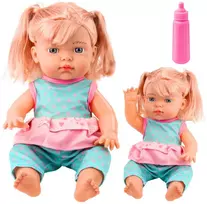 Lėlė kūdikis su buteliuku ir garsais, 30 cm