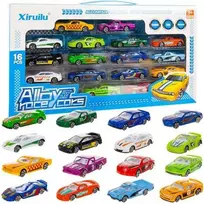 „Iso Trade“ spalvingi automobiliai/spyruoklės 1:64 - 16 vnt. 26319