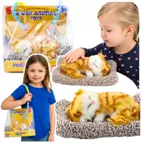 Lean Toys Dekoratyvinė figūrėlė – mieganti katė su pagalvėle