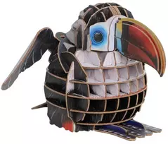 MAKEBUG 3D popierinė delionė Raudonsnapis tukanas, MB-D-0007