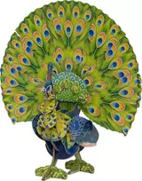 MAKEBUG 3D popierinė delionė Žaliasis povas, MB-D-0016