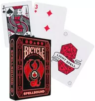 Bicycle Spellbound žaidimo kortos – magijos tema, D&D, pokeriui