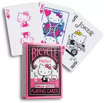 Bicycle Hello Kitty Juodas & Rožinė žaidimo kortos – rožinė ir juoda