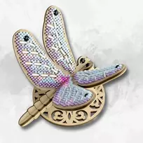 Medinis karoliukų siuvinėjimo rinkinys „Laumžirgis“ | Wonderland Crafts