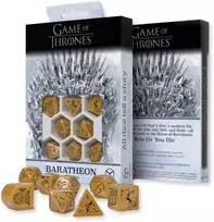 Sostų karai Baratheon kauliukų rinkinys – Q-Workshop, 8 vnt., RPG