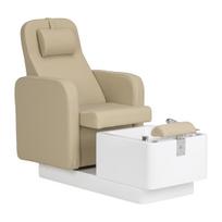 Pedikiūro kėdė su vonia Sillon Elysia SPA, smėlio spalvos