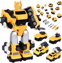 Jokomisiada Magnetic Transformer Robot Toy – large action figure – accessories ZA6009