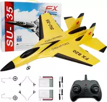 RC Nuotolinio valdymo lėktuvas SU-35 FX-620 (geltonas)