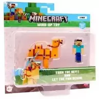 Pmi Kids World MINECRAFT S2 3D UŽVEDAMASIS ŽAISLĖLIS – STEVE IR CAMEL