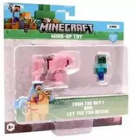 Pmi Kids World MINECRAFT S2 3D UŽVEDAMASIS ŽAISLĖLIS – KŪDIKIS ZOMBIS IR KIAULĖ