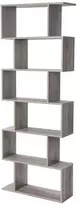 Songmics Knygų lentyna, 70x24x190.5 cm, smėlio spalvos