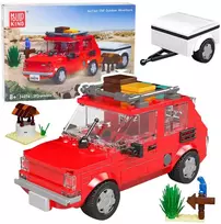 Lean Toys Konstruktorius Mold King Fiat 126 su priekaba 1:24 393 det.