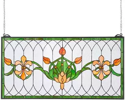 Vevor Vitro lango panelė 810 x 433 mm, tiffany stilius