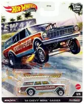 Mattel Žaislai, žaidimai ir kolekcionavimas - Hot Wheels Premium 64 Chevy Nova Gasser Die-Cast