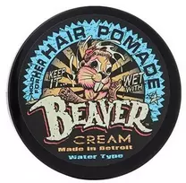 „Cock Grease Beaver Kreminis Vanduo Type“ plaukų formavimo pomada, suteikianti blizgesio, šviesios arba vidutinės fiksacijos, 110 g
