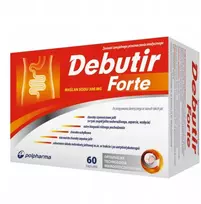Debutir Forte natrio butiratas 300 mg maisto papildas specialios medicininės paskirties maisto produktams, 60 kapsulių