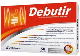 Debutir Specialios medicininės paskirties maistas su sviesto rūgštimi, gerinančia žarnyno veiklą, 60 kapsulių