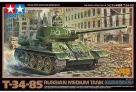 Tamiya T-34-85 1/48 plastikinis surenkamas tanko modelis (32599)