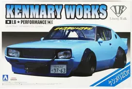 Aoshima Nissan Skyline C110 Kenmeri LB Works 1/24 surenkamas modelis